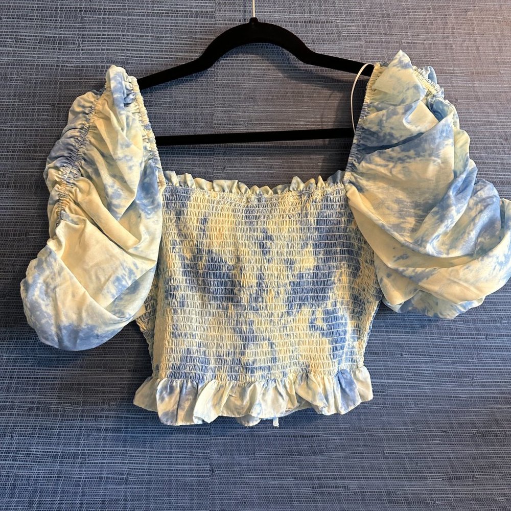 Free the Roses Multicolor Ruffle Sleeve Top - Picture 2 of 2